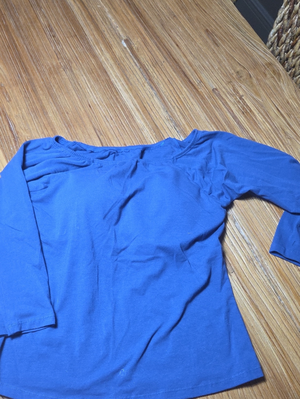 Soft Surroundings Royal Blue Long-Sleeve Crewneck Top